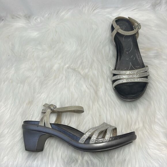 ABEO Grace Neutral Mid Heel Sandals Sz 9.5 - Picture 2 of 6
